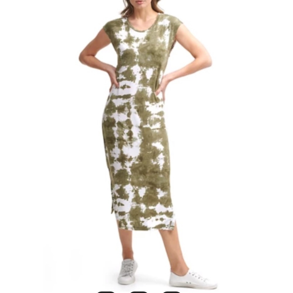 Calvin Klein Cap Sleeve Tie Dye T-shirt Dress